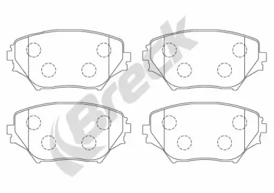 Комплект тормозных колодок, дисковый тормоз BRECK купить